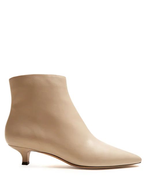 Coco point-toe leather ankle boots | The Row | Matches (US)
