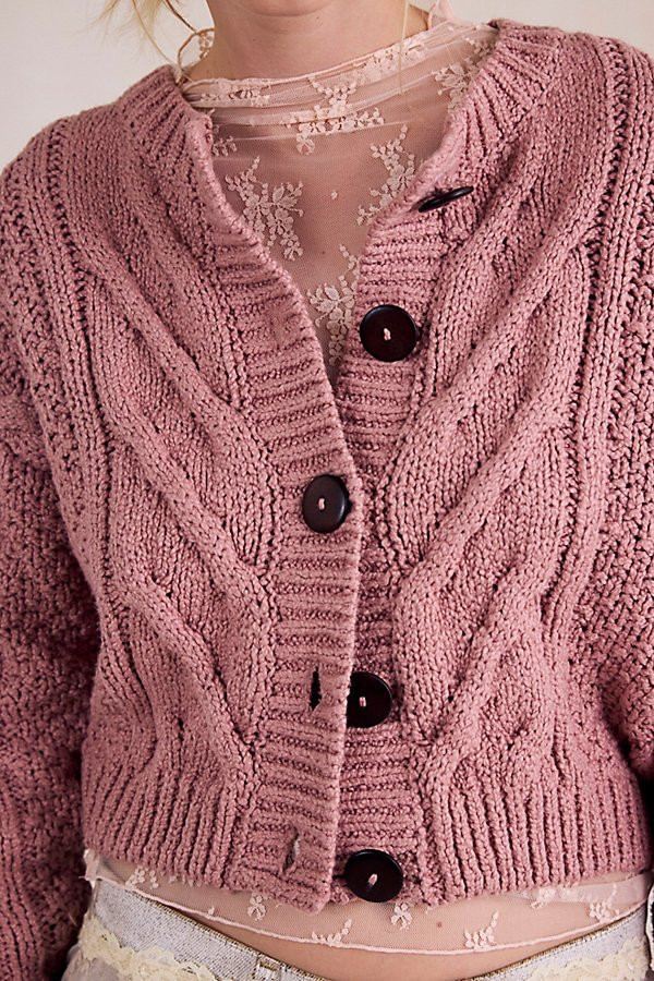 Bonfire Cable Knit Cardi | Free People (Global - UK&FR Excluded)