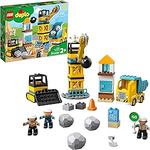 Lego DUPLO Construction Wrecking Ball Demolition 10932 Toy for Preschool Kids; Building and Imagi... | Amazon (CA)