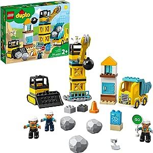 Lego DUPLO Construction Wrecking Ball Demolition 10932 Toy for Preschool Kids; Building and Imagi... | Amazon (CA)
