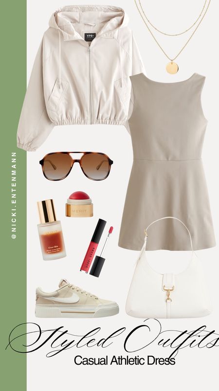 Styled up a casual look for us with a neutral athletic dress! 

Athletic dress, styled outfits, casual mom style, easy spring outfit, Abercrombie athletic dress, 

#LTKSeasonal #LTKstyletip