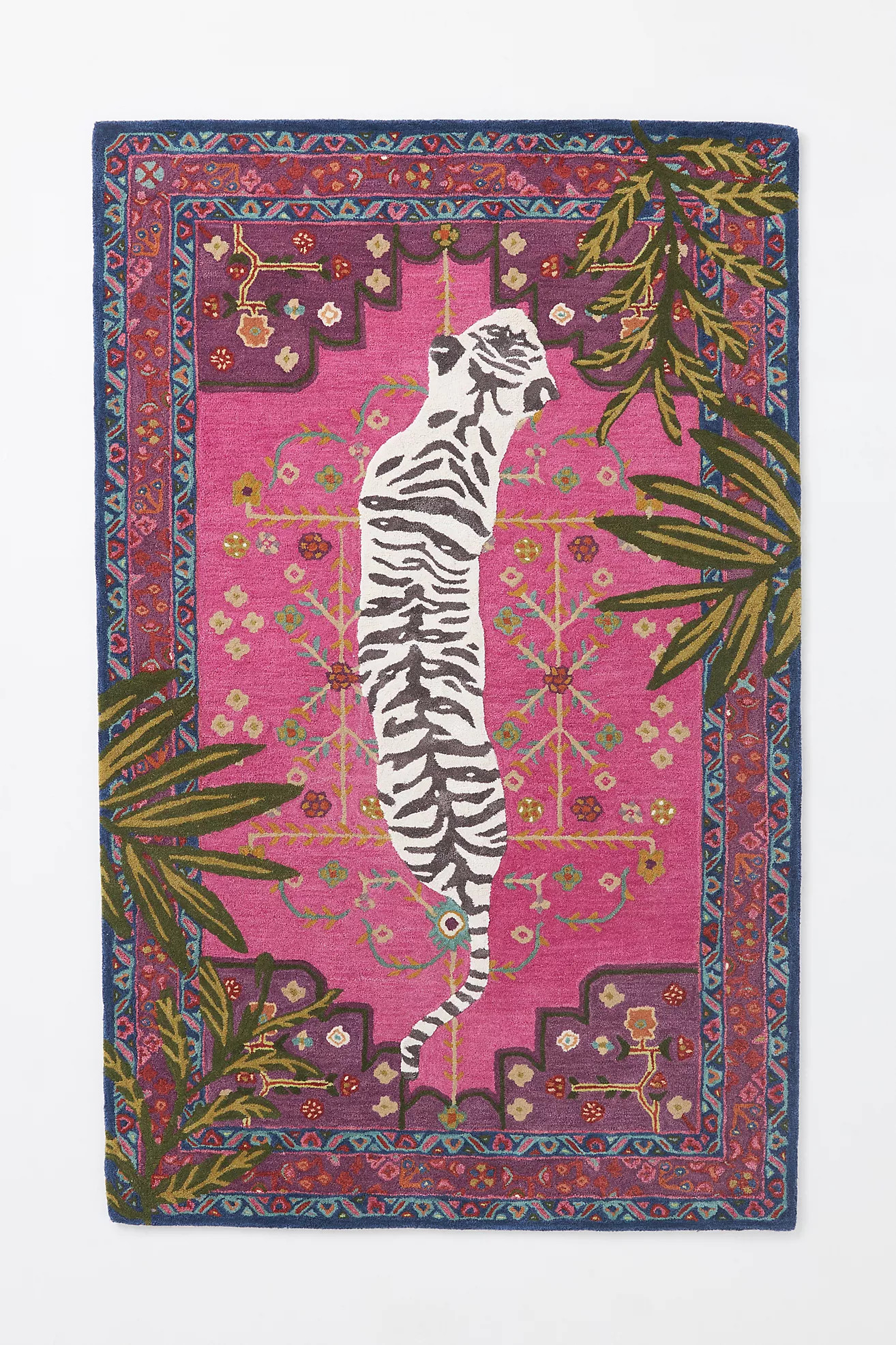 Hand Tufted Wool Blend Bengal Tiger Rug | Anthropologie (US)