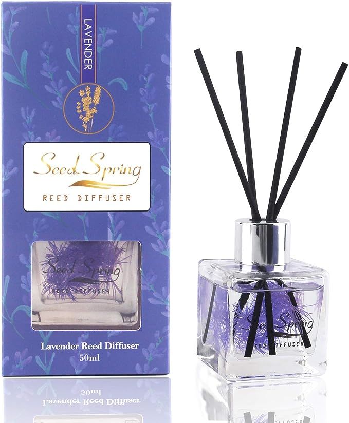 Seed Spring Reed Diffuser Set Lavender Aromatherapy Oil Effectively Improve Sleep Soothe Mood Sta... | Amazon (US)
