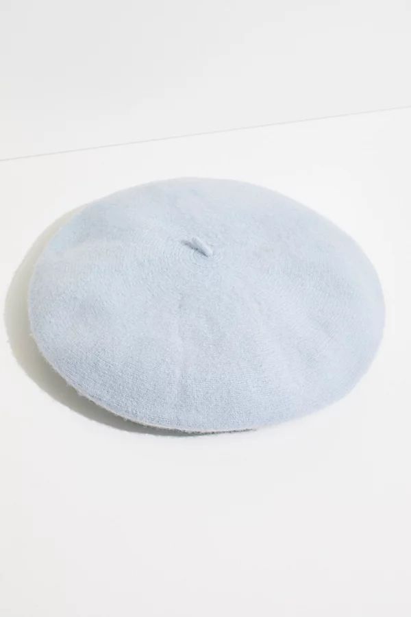 Margot Slouchy Beret by Free People, Powder Blue, One Size | Free People (Global - UK&FR Excluded)