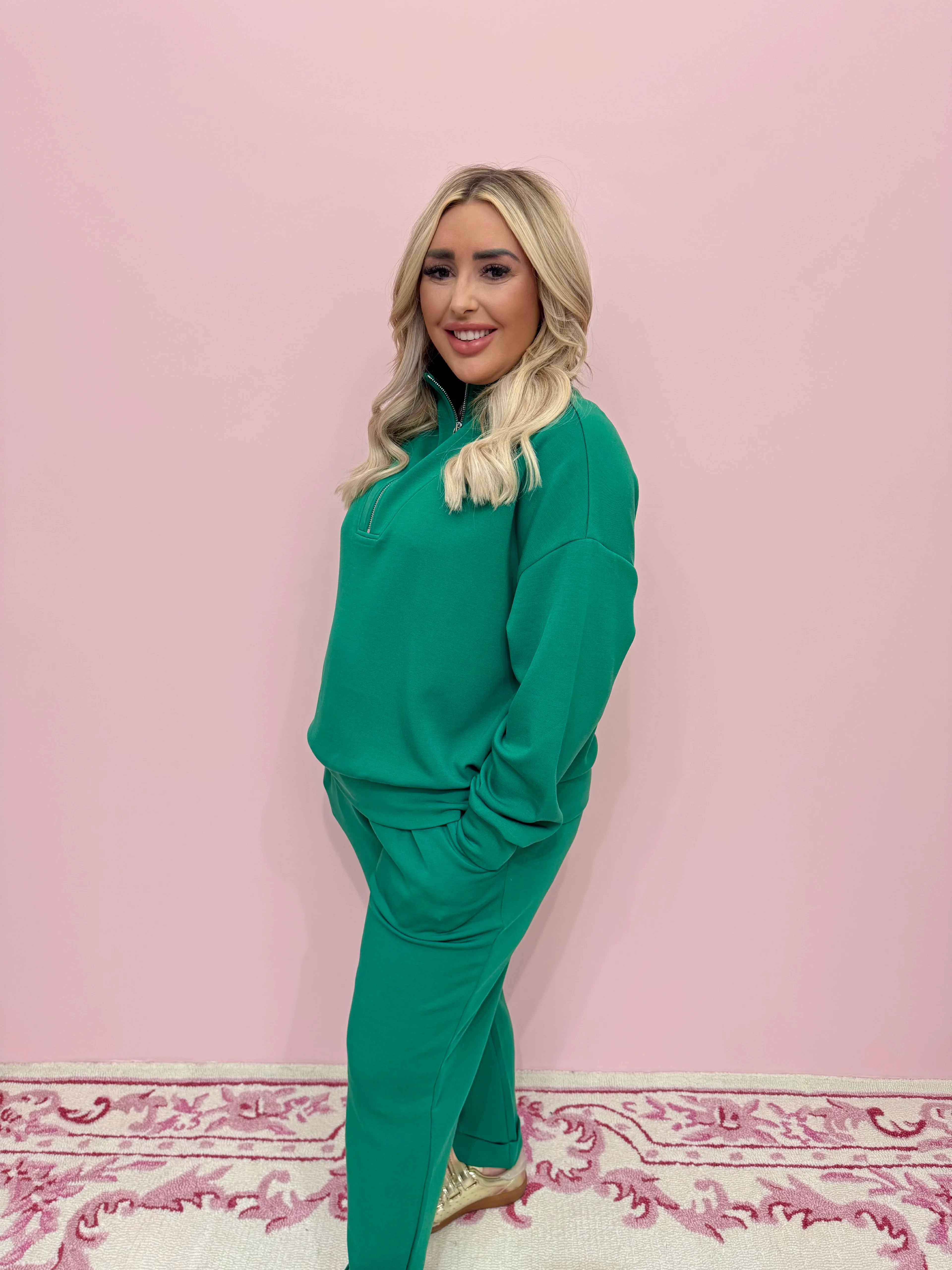 Hawley Rolled Cuff Pant - Verdant Green Large | Extremely Refined Boutique