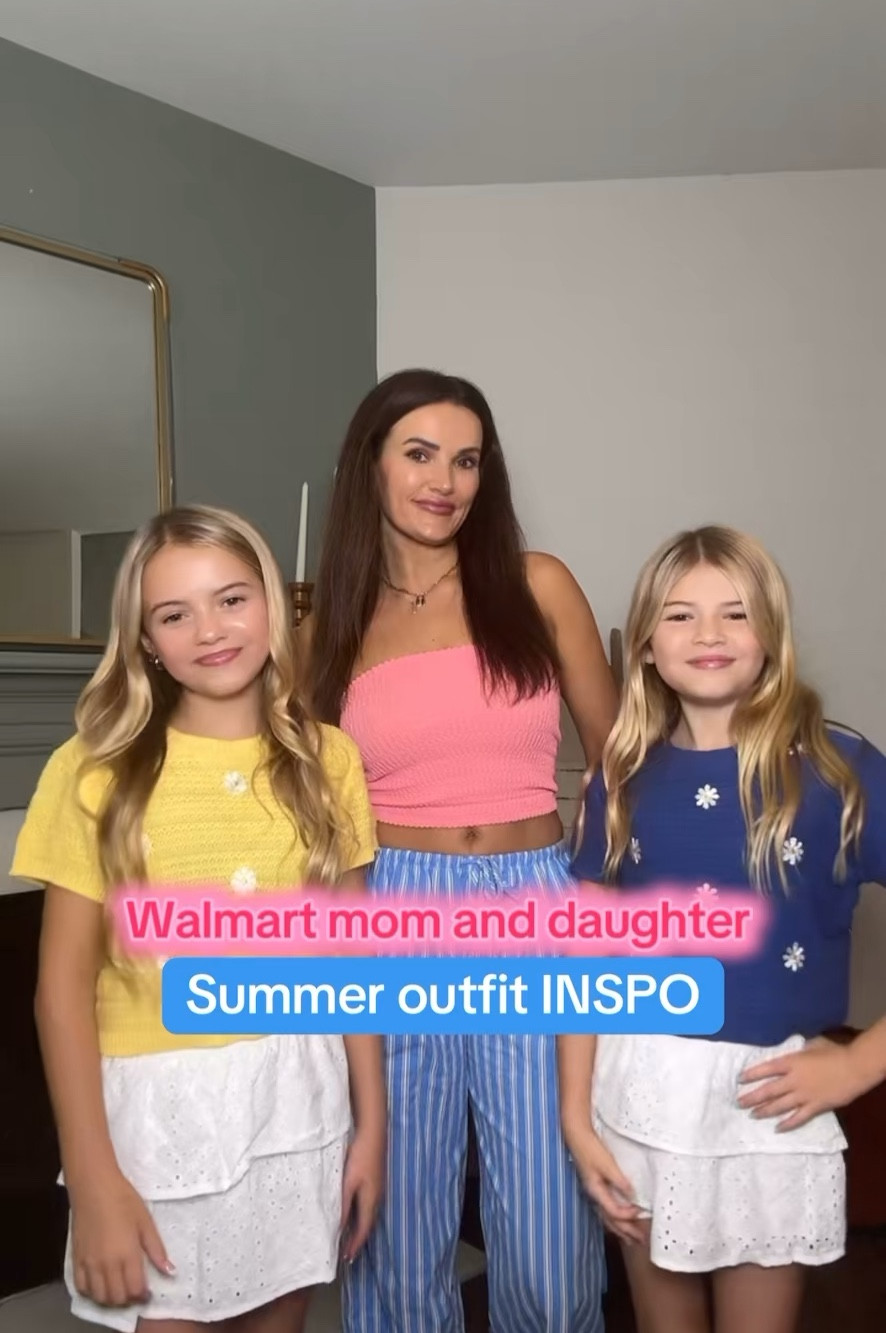 Walmart mommy and me summer style outfit INSPO! These looks are perfect for your teen/ tweens and are so affordable! They would be great for vacation or just cute everyday summer/ spring looks! 

#LTKKids #LTKFamily #LTKStyleTip