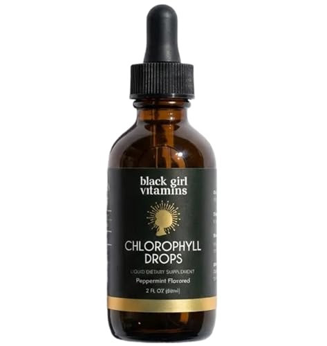 Black Girl Vitamins Liquid Chlorophyll Drops – Mulberry Leaf + Chlorophyllin with Peppermint, Vegan Liquid Concentrate, Supports Digestive Comfort & Healthy-Looking Skin (4-Month Supply) | Amazon (US)