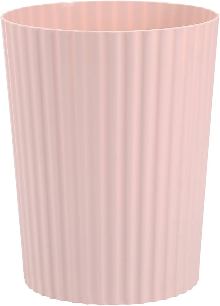 JiatuA Small Trash Can Plastic Wastebasket Round Garbage Container Bin for Bathroom, Kitchen, Bed... | Amazon (US)