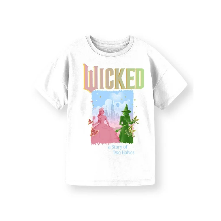 Wicked Girls Graphic Crewneck Short Sleeve T-Shirt, Sizes 4-16 | Walmart (US)