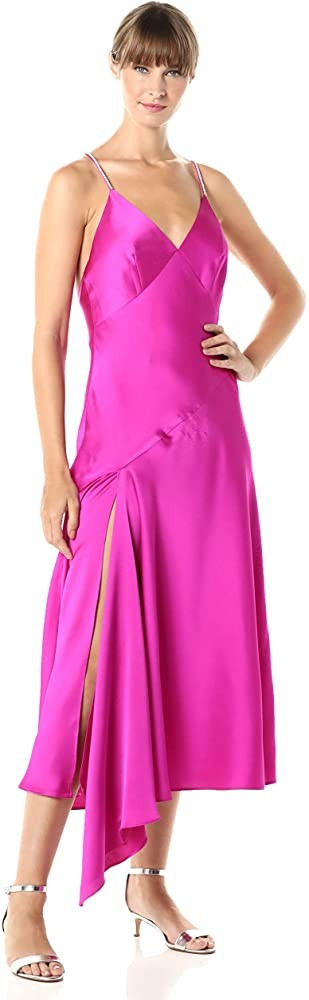 Jill Jill Stuart Women's Asymetrical Hem Rhinestone Slip Dress | Amazon (US)