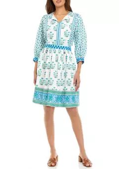 Philosophy Women's Sleeveless Border Print Peasant Dress | Belk