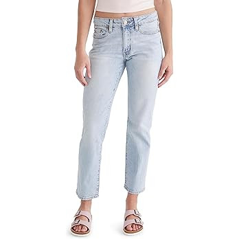 Aeropostale Womens Mid-Rise Straight Ankle Jean | Amazon (US)