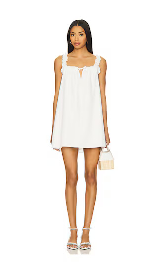 Darlene Mini Dress in White | Revolve Clothing (Global)