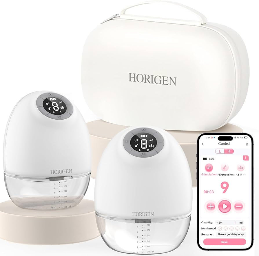 Hand Free Breast Pump with APP Control,3 Modes and 9 Levels Portable Breast Pump Hand Free,New Co... | Amazon (US)