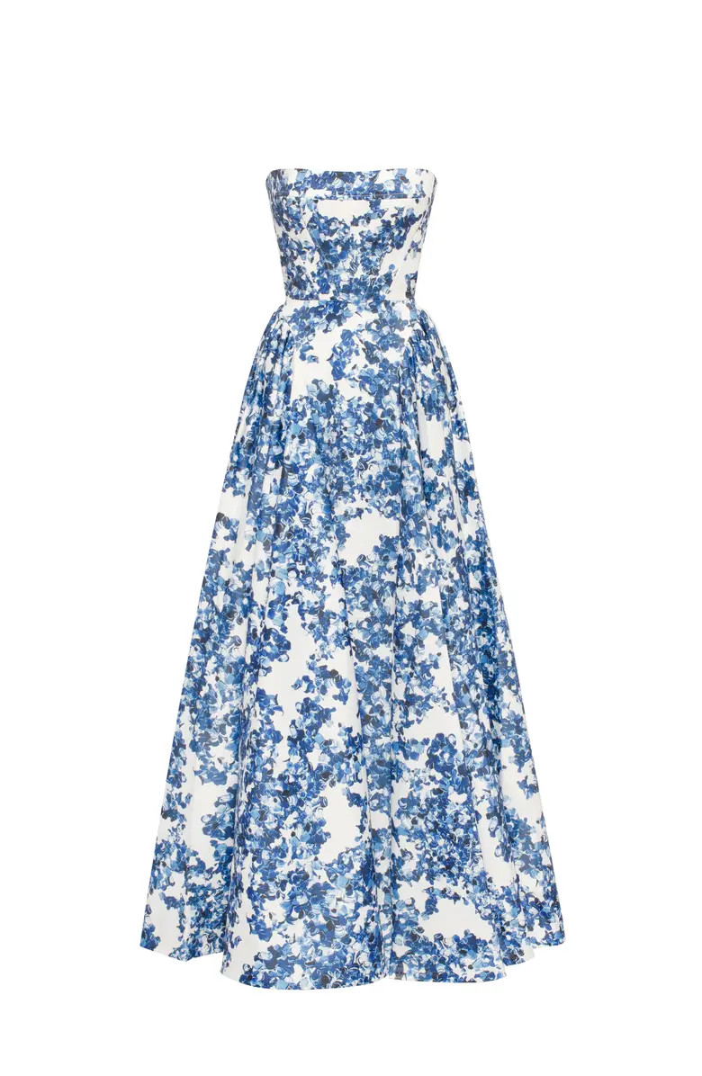 Milla Ravishing Blue Hydrangea Corset Maxi Dress | Nordstrom | Nordstrom