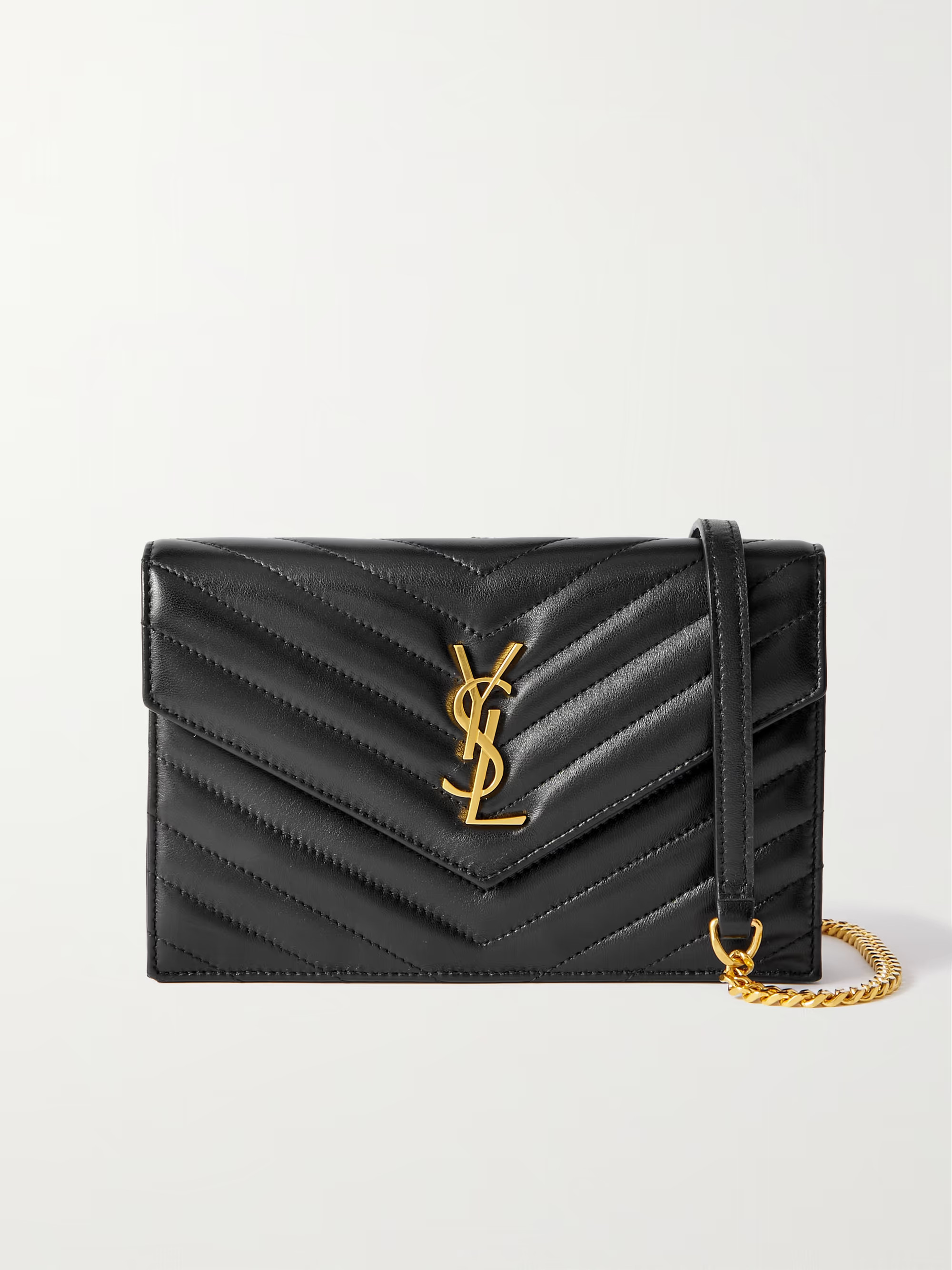 Cassandre Envelope mini matelassé leather shoulder bag | NET-A-PORTER (US)