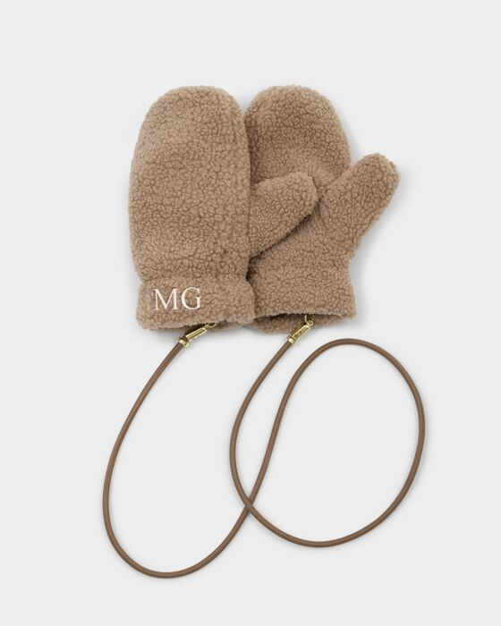 Teddy Mittens with Cord in Tan | Katie Loxton Ltd. (UK)