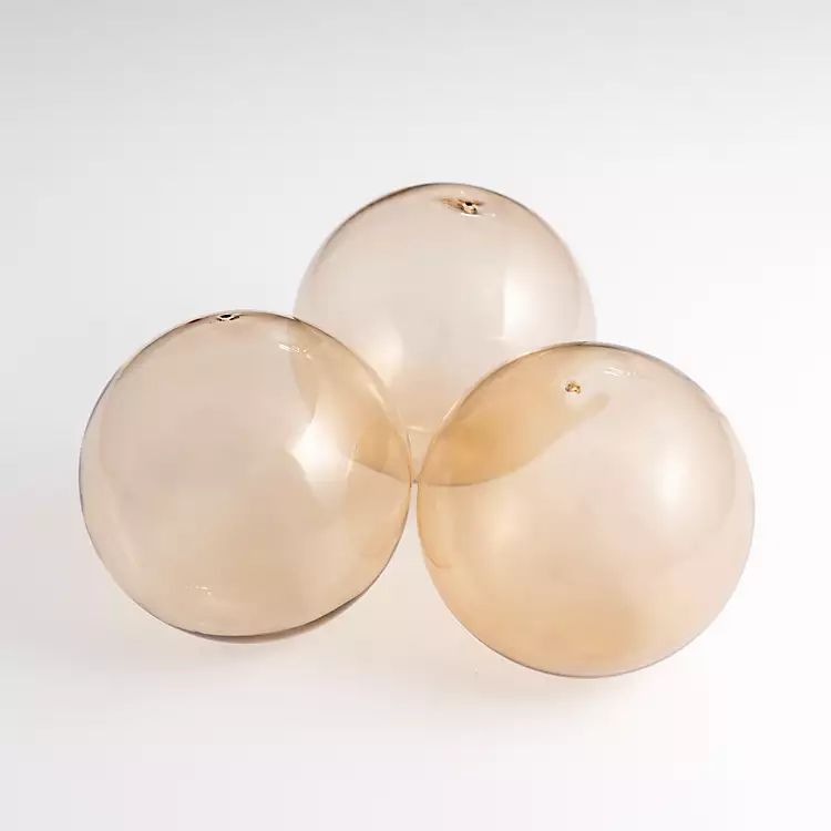 New! Sand Glass Orbs, Set of 3 | Kirkland's Home