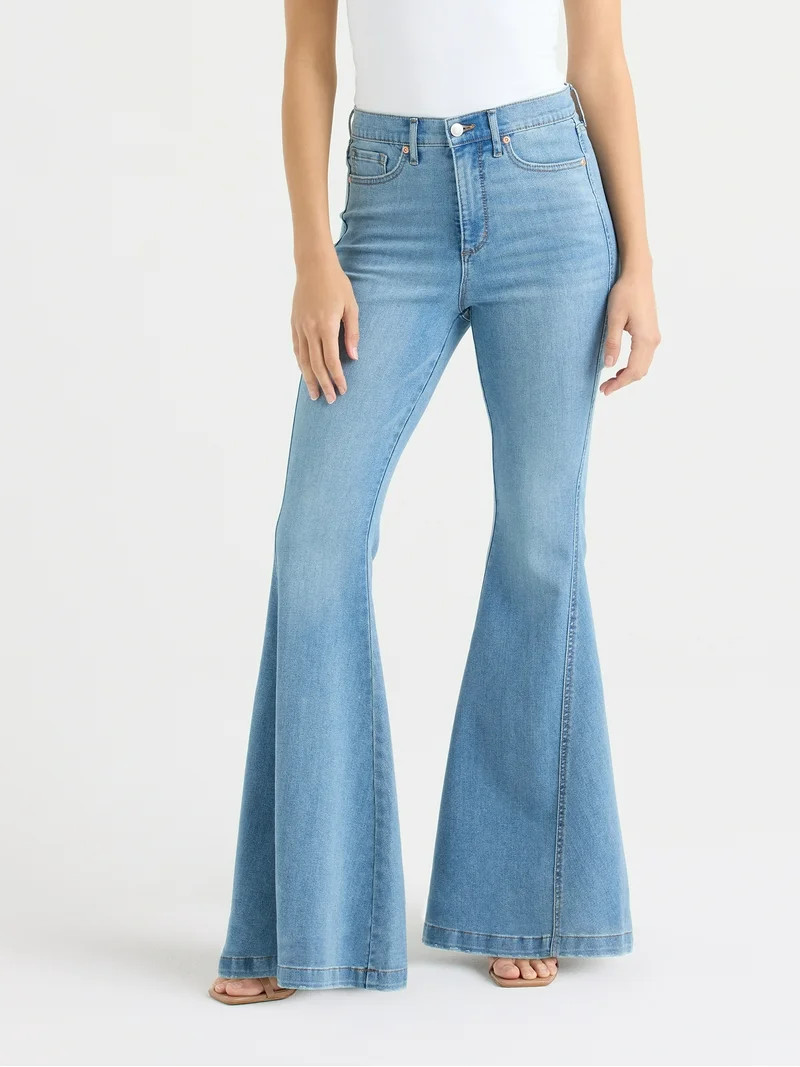 Sofia Vergara Women's and Women's Plus Melisa Mega Flare Jeans, Sizes 0-26 | Walmart (US)