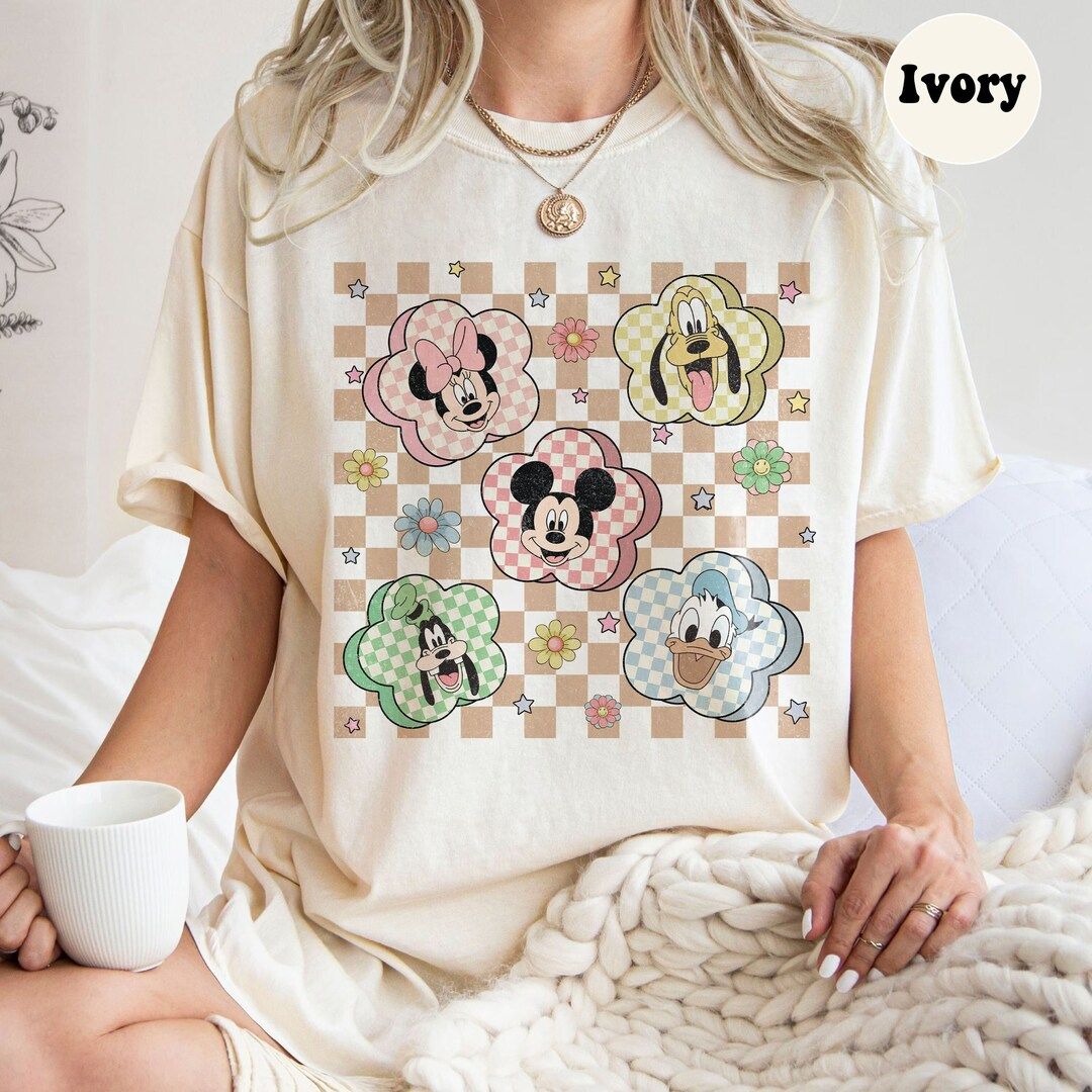 Retro Spring Mouse Friends Shirt Vintage Disney Shirt Mickey Mouse Shirt Mickey Minnie Donal Dais... | Etsy (US)