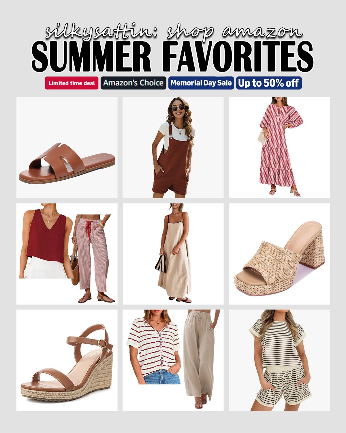 Shop Amazon: Summer Favorites

Shop the Memorial Day Sale on Amazon –summer favorites edition, up to 50% off.

amazon, memorial day sale, memorial day outfit, summer dresses, summer outfits, travel outfits, vacation outfit, workout outfits, women’s fashion #amazon #memorialdaysale #memorialdayoutfit #summerdresses #summeroutfits #traveloutfits #vacationoutfit #workoutoutfits #women #fashion

#LTKootd #LTKmomlife #LTKSaleAlert