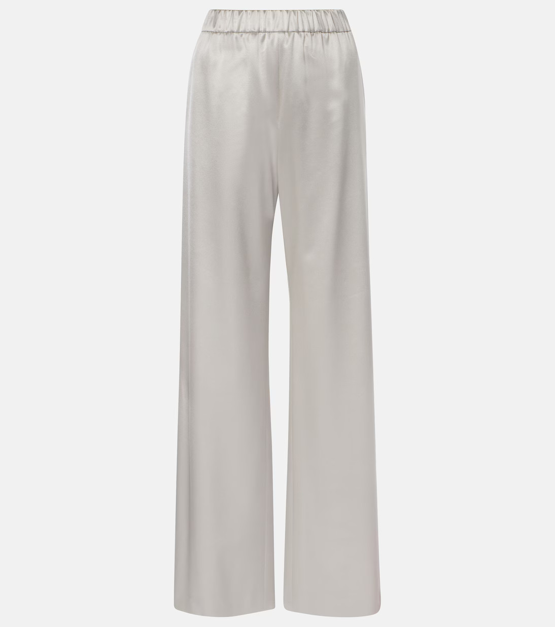 Silk satin wide-leg pants | Mytheresa (UK)