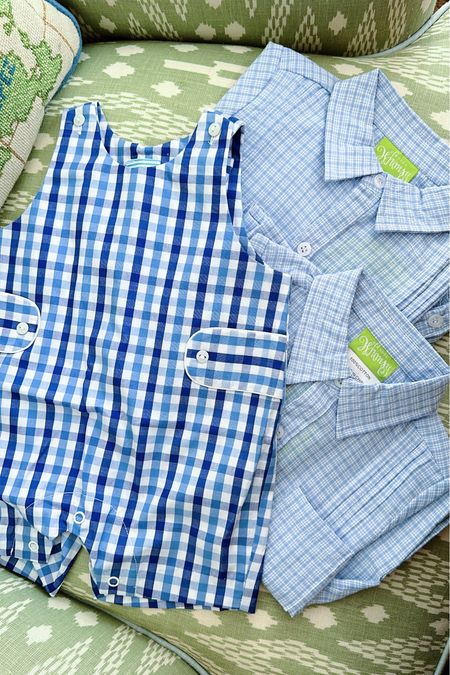 The cutest blue and white summer outfit styles for little boys! Gingham Jon Jon’s and plaid button-downs from Classic Whimsy… does it get any cuter?! 

#LTKFindsUnder50 #LTKFamily #LTKKids