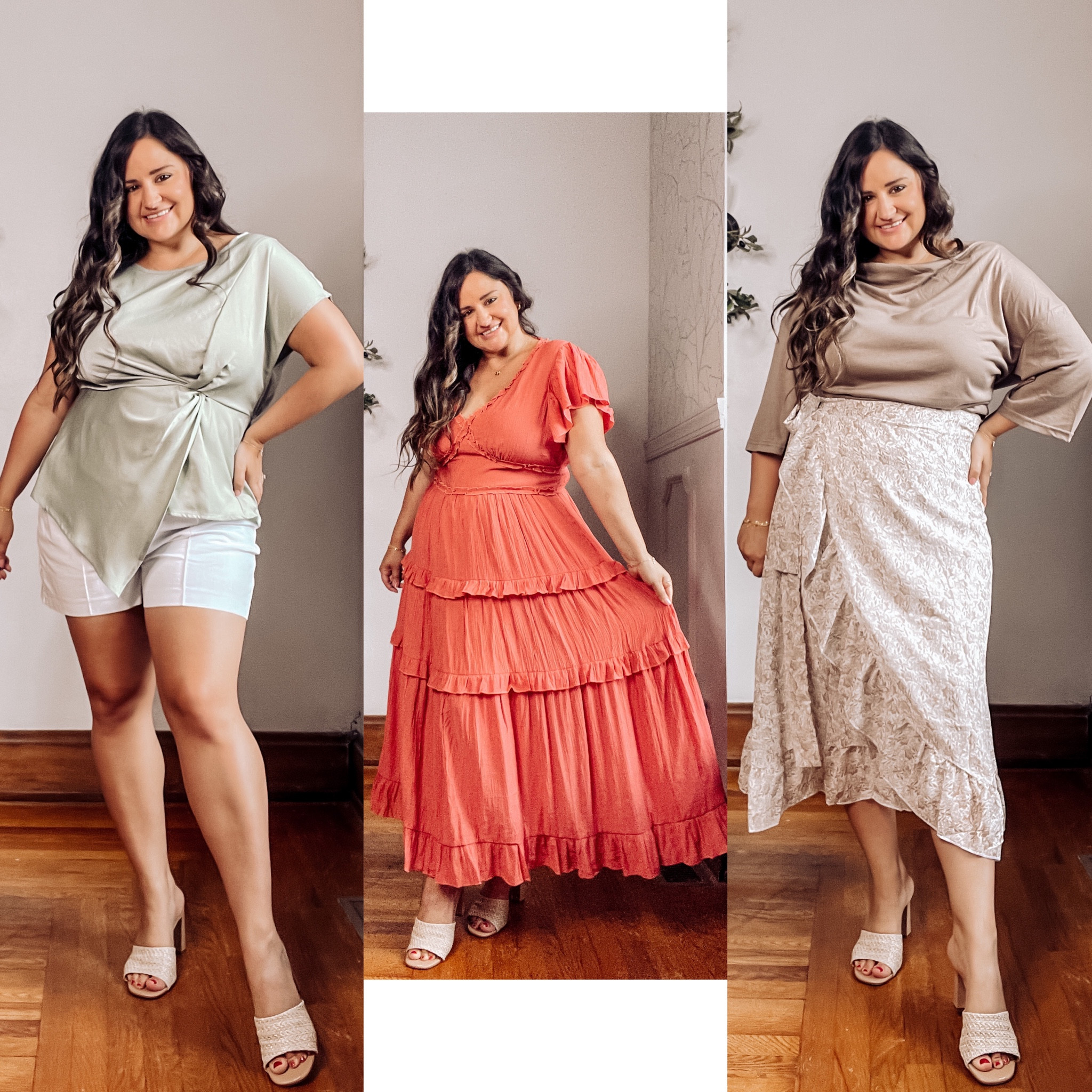 Perfect for pear shaped!

Wearing an XL in everything shown. Size down in the cowl neck top and the wrap skirt.

White shirts, maxi dress, Amazon finds, satin top, work outfit, floral skirt, red dress, orange dress, midsize outfits, curvy outfits, girls night out, date night, wedding guest

#LTKworkwear #LTKmidsize #LTKcurves