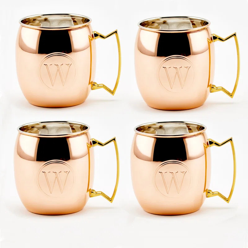 Nesmith 16 oz. Copper Moscow Mule Mug (Set of 4) | Wayfair North America