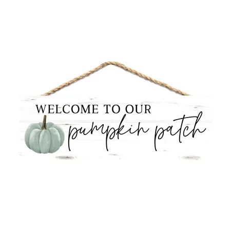 P. Graham Dunn Welcome to Our Pumpkin Patch White 10 x 4 Pine Wood Decorative String Sign | Walmart (US)