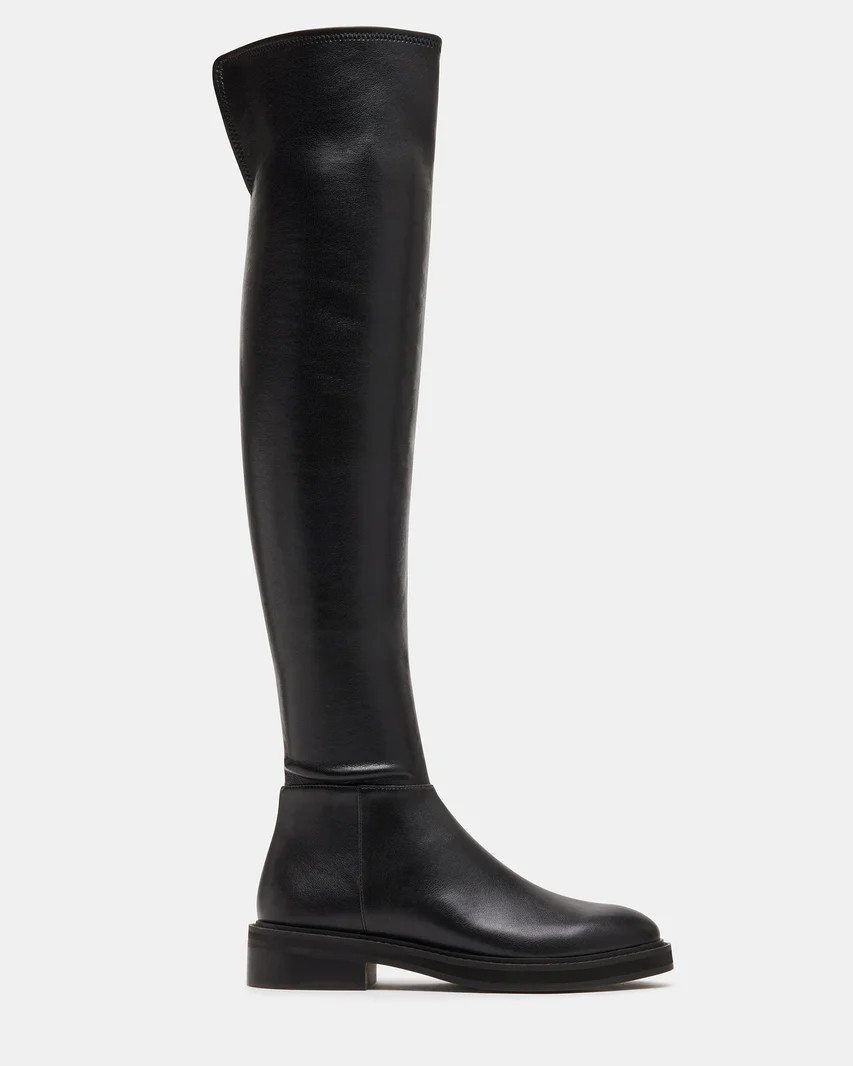 LEZA Black Over The Knee Boot | Women's Boots | Steve Madden (US)