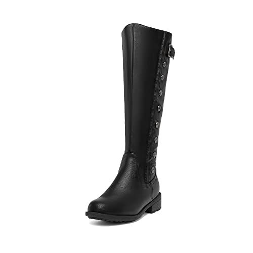 DREAM PAIRS Women's Knee High Boots, Utah Low Stacked Heel Knee High Riding Boots | Amazon (US)