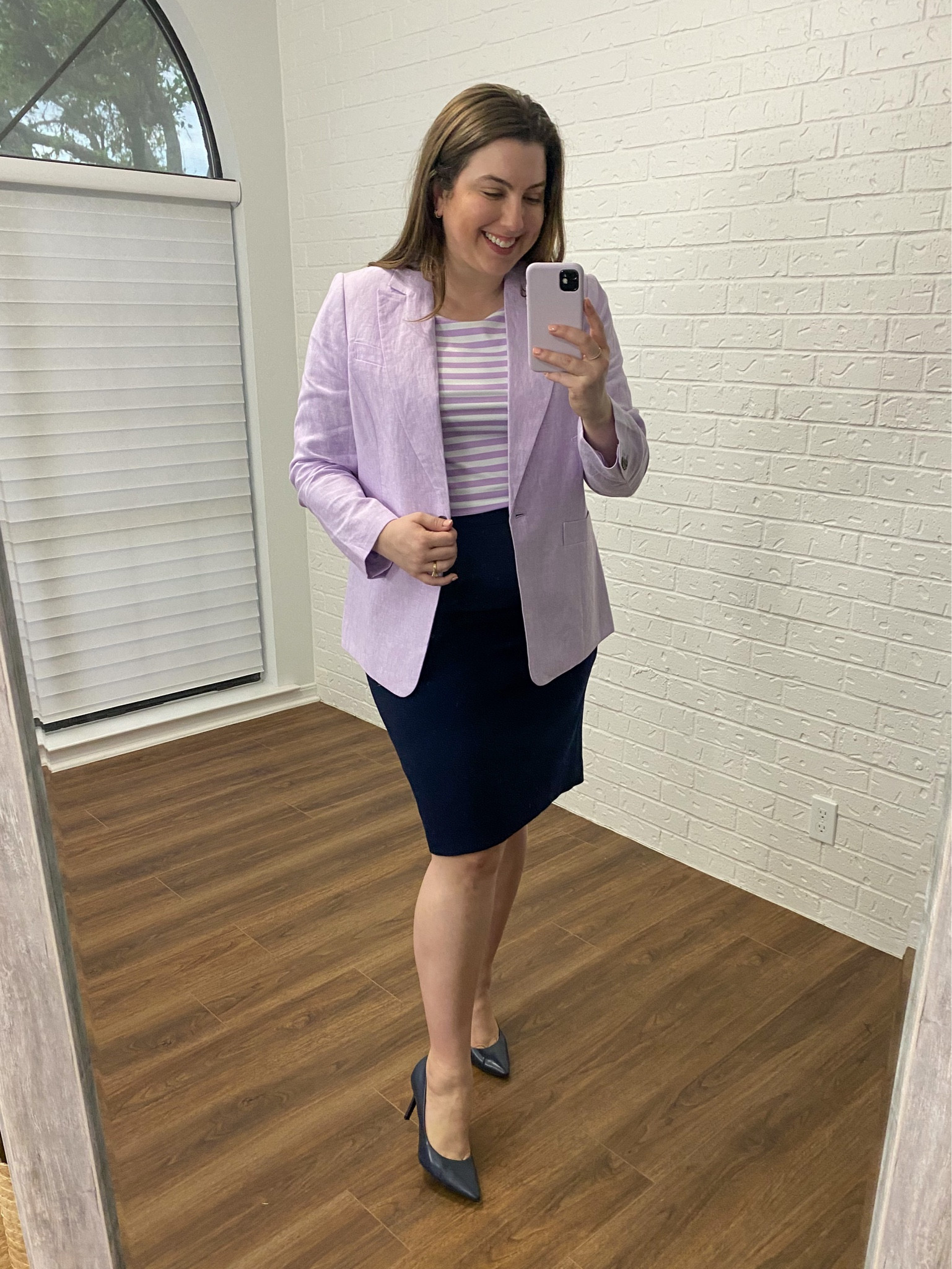 Spring workwear outfit ideas 

Love this blazer for spring and summer and it’s on sale today! 

Blazer: 16
Top: xl
Skirt: 16

Business professional workwear and business casual workwear and office outfits 

#LTKworkwear #LTKsalealert #LTKcurves