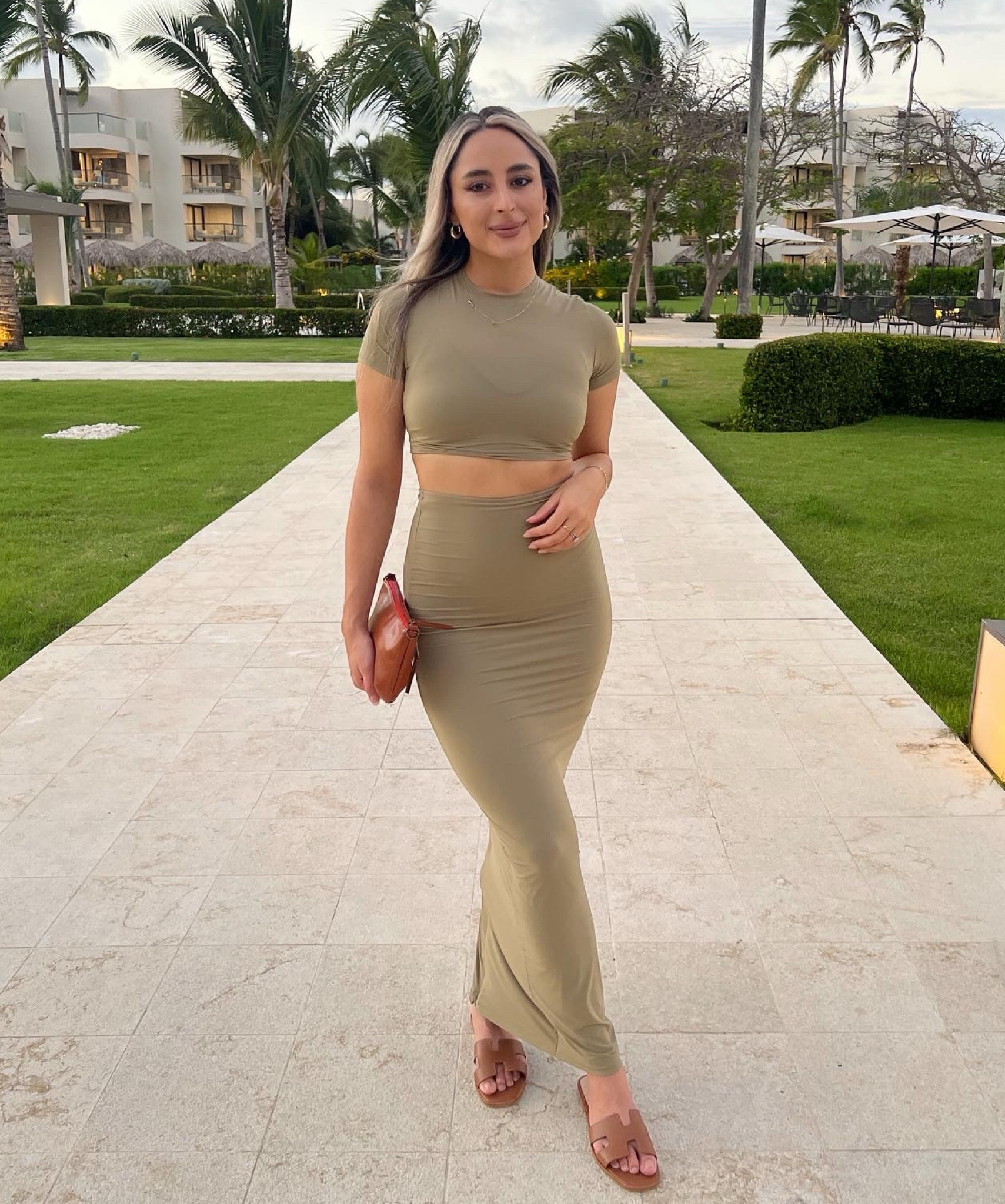 Perfect for vacation #vacationdress #resortwear #skimsmaxiskirt