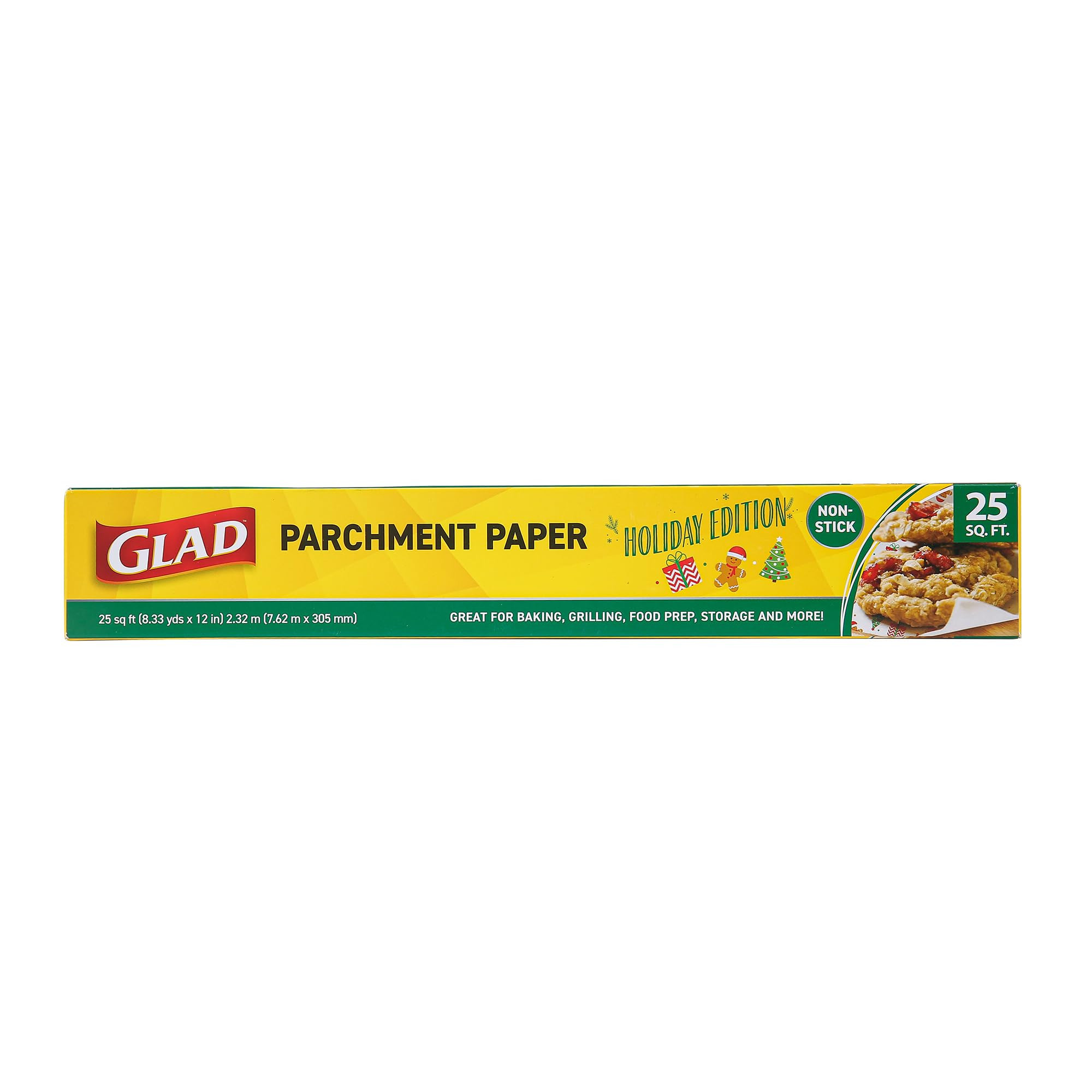 Glad Holly Jolly Printed Parchment Paper Roll – Holiday Design Parchment Paper; Baking Parchmen... | Amazon (US)