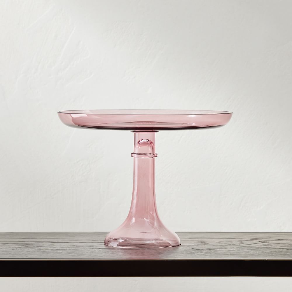 Estelle Colored Glass Cake Stand | West Elm (US)