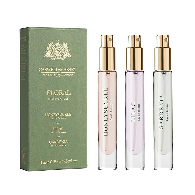 Caswell-Massey Floral Discovery Set – Includes Gardenia, Lilac & Honeysuckle – Travel Size Pe... | Amazon (US)