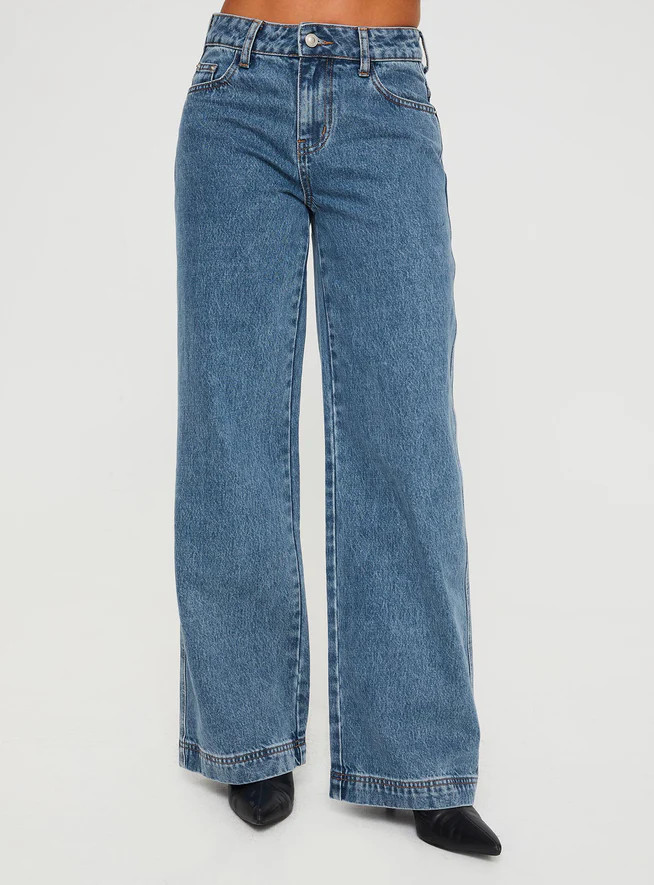 Jankins Baggy Jeans Mid Wash | Princess Polly US