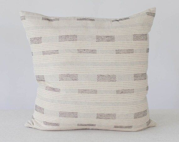 Neutral black Stripe Pillow Pillows with Stripes Boho Pillow | Etsy | Etsy (US)