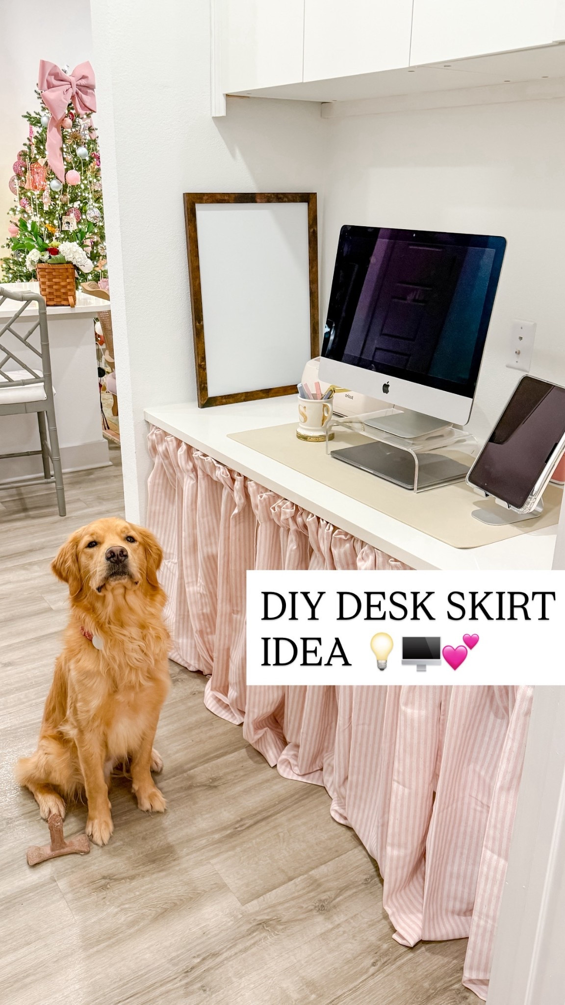 The supplies I used to DIY the desk skirt & my desk accessories! 

#LTKHome