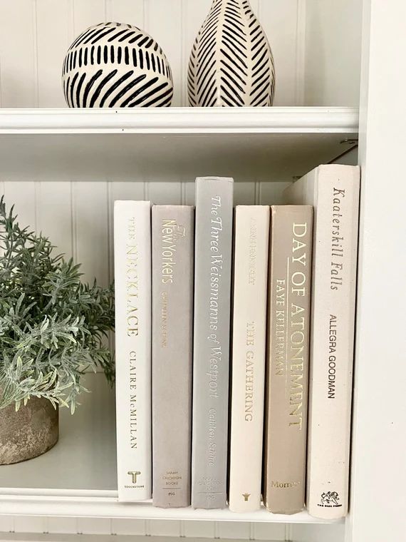 Neutral Books Staging Books Home Decor Decorative Books | Etsy | Etsy (US)