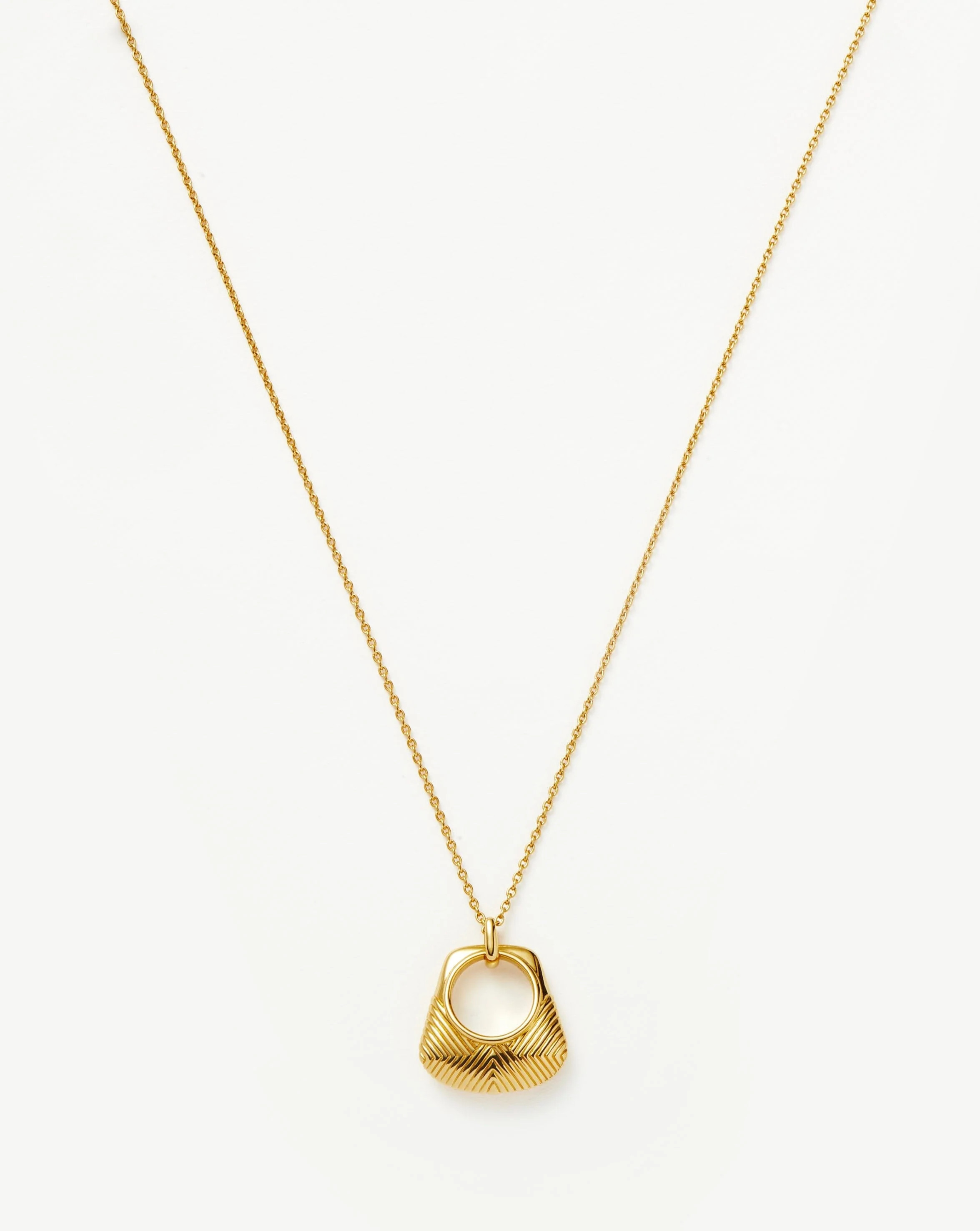 Hera Ridge Pendant Necklace | 18ct Gold Plated Necklaces | Missoma UK