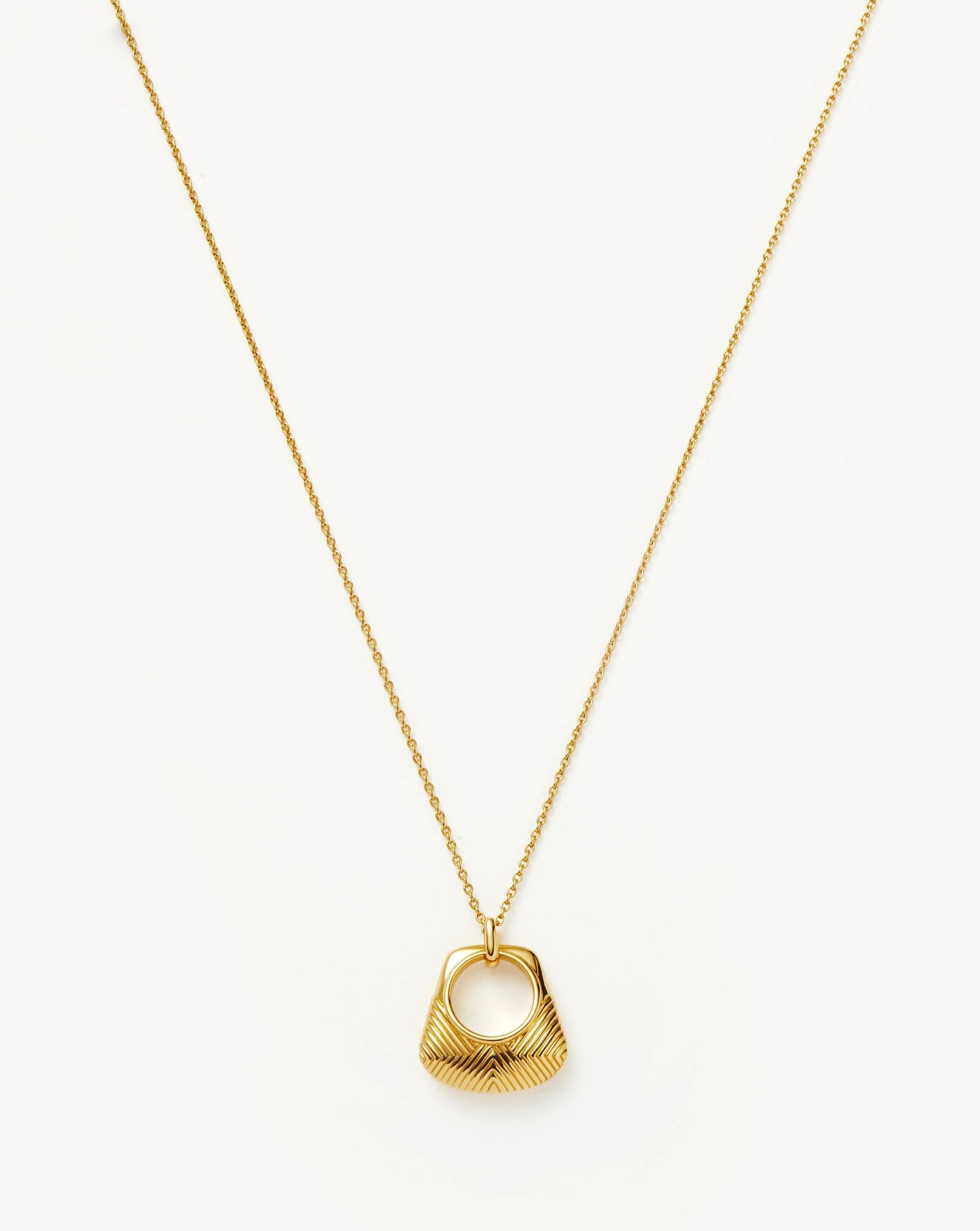 Hera Ridge Pendant Necklace | 18ct Gold Plated Necklaces | MIssoma UK