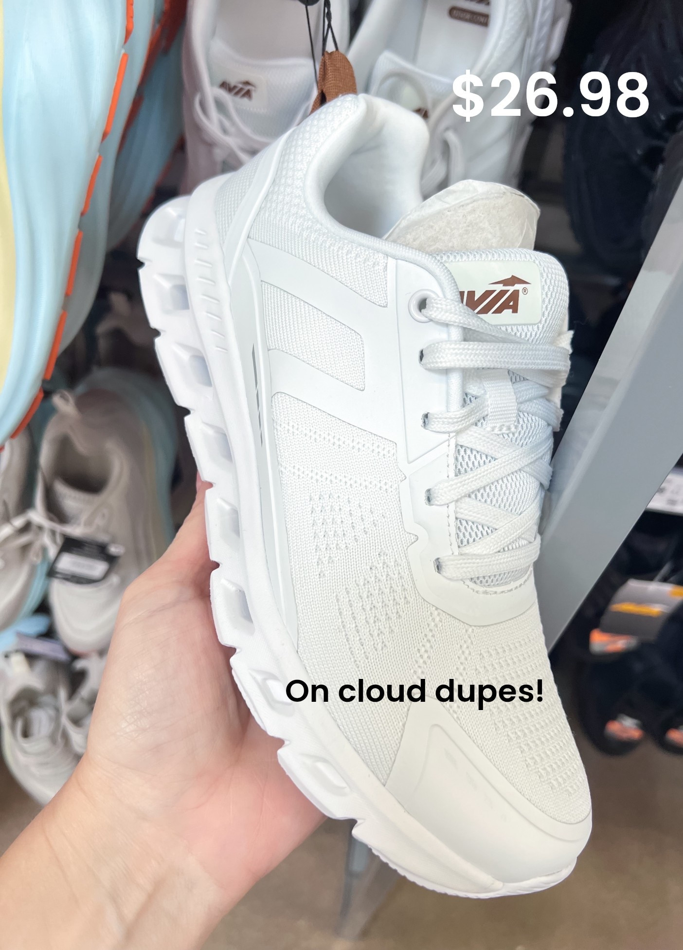 On cloud shoe dupes! These athletic shoes are only $26.98 vs. $150.  

Tennis shoes, women’s shoes, comfy shoes, affordable shoes, budget friendly, athleisure wear, Walmart finds, athletic shoes 

#LTKActive #LTKStyleTip #LTKShoeCrush
