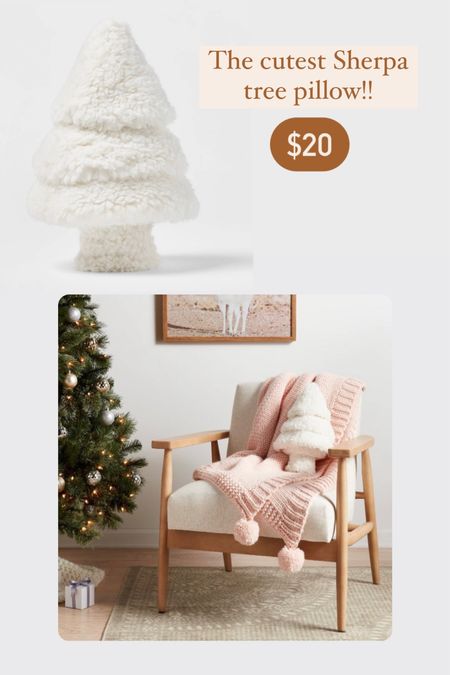 Sherpa tree pillow. Faux fur Christmas tree pillow. Target Christmas decor  

#LTKHoliday #LTKSeasonal #LTKhome