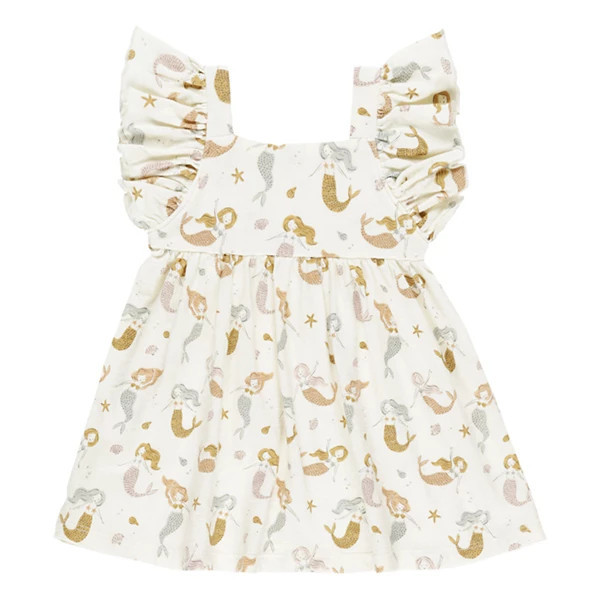 Girls' Rylee + Cru Mariposa Mermaids Babydoll Dress 4/5 Ivory | Scheels