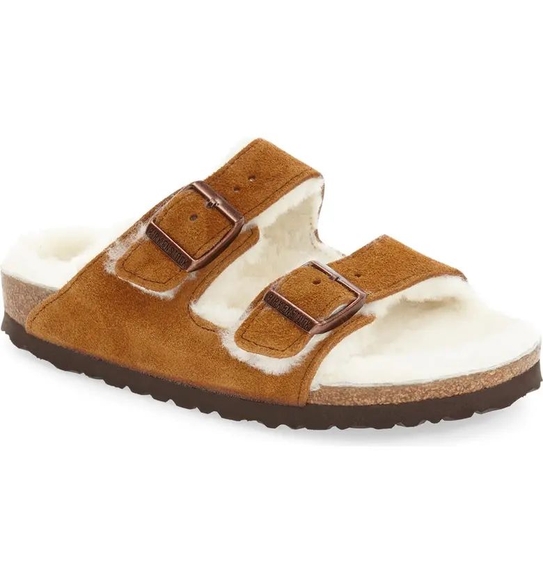 Arizona Genuine Shearling Lined Slide Sandal | Nordstrom