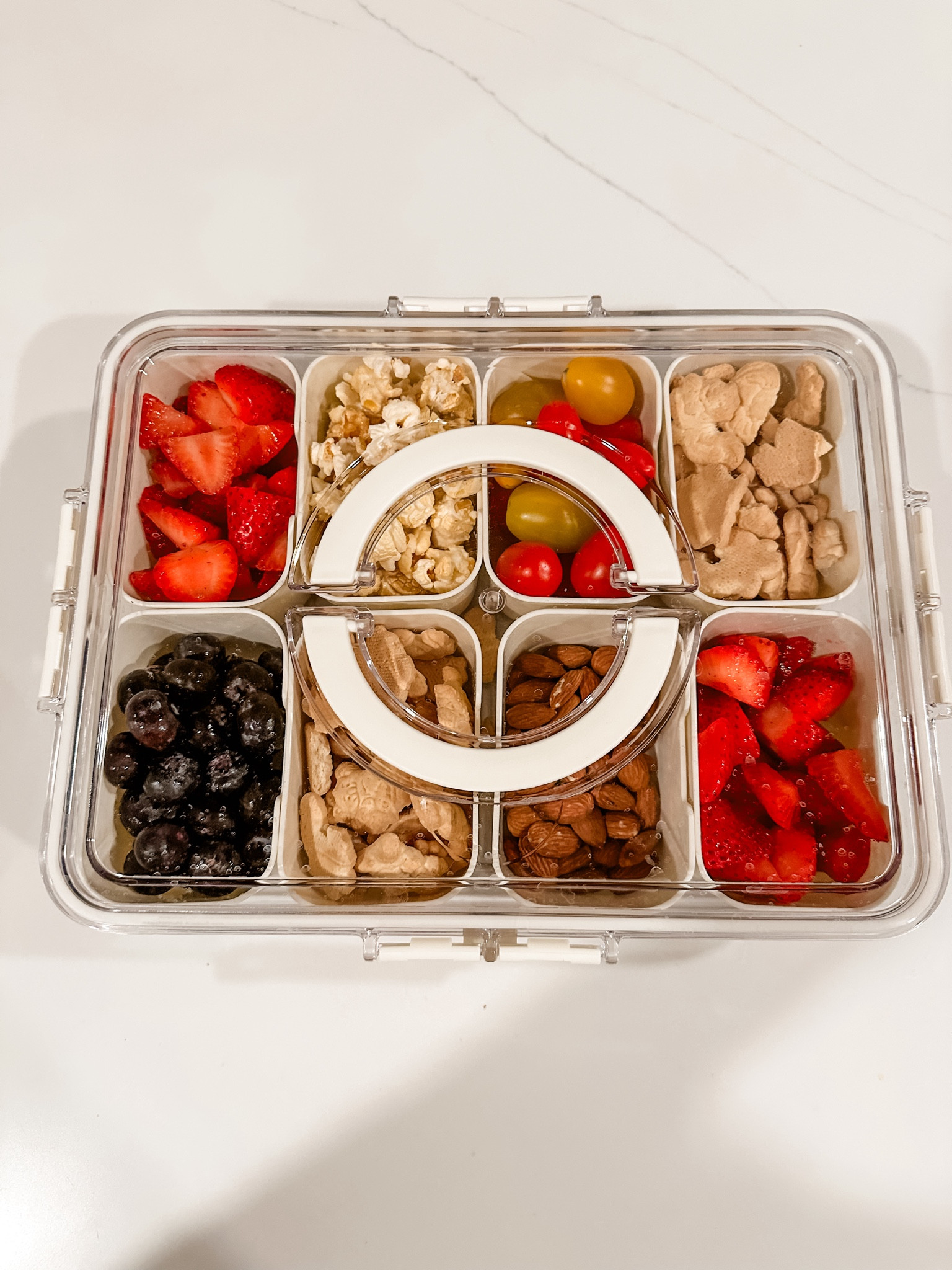 Snackle box packed and ready to go for an early morning football game! My friend had this and I ordered it as soon as I got home. Only $7!!

#LTKKids #LTKSaleAlert #LTKBaby