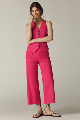 The Colette Crop Wide-Leg Pants by Maeve | Anthropologie (US)