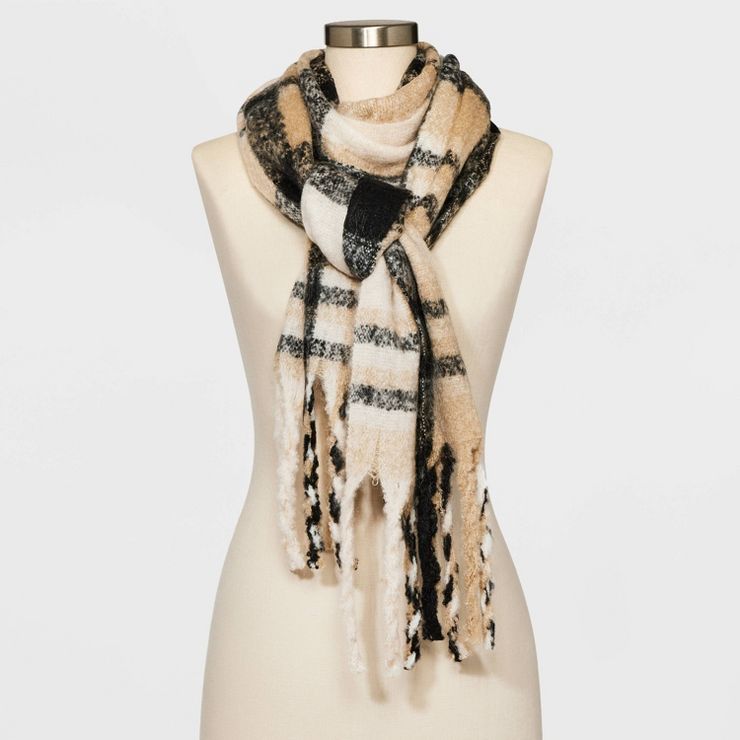 Women's Plaid Blanket Scarf - A New Day™ | Target